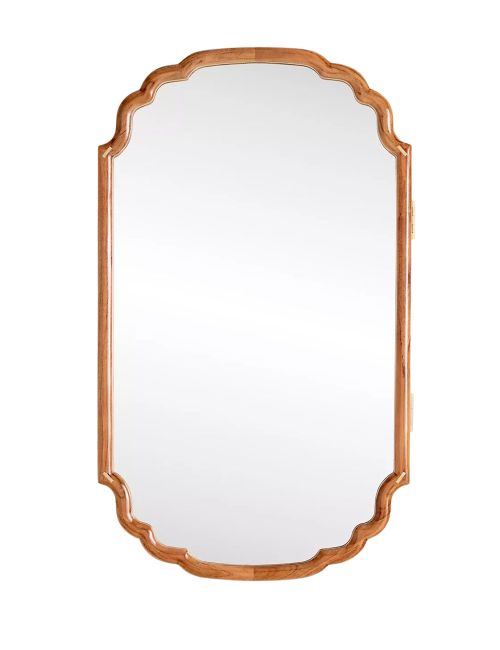 Alia Acacia Wood Mirrored Medicine Cabinet