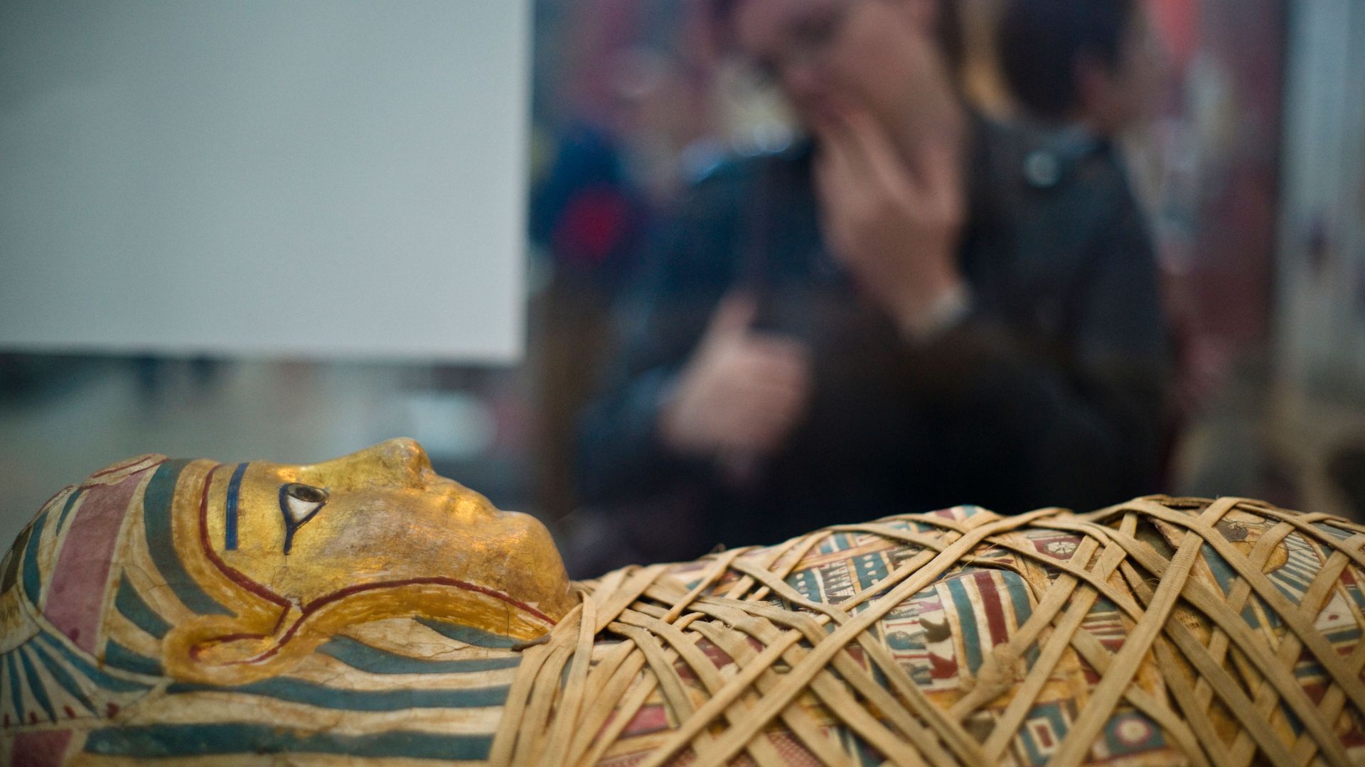A Mummy in a museum