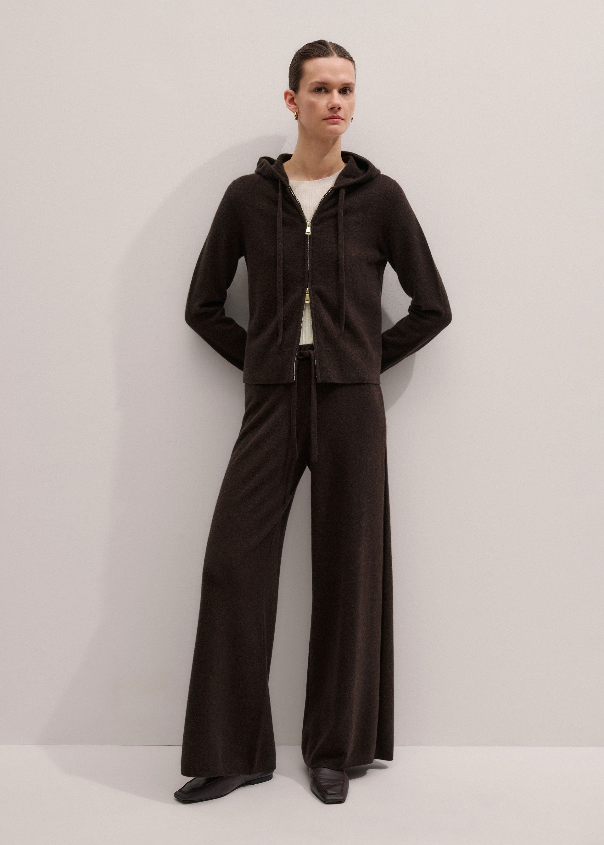 Wide-Leg Knit Trouser
