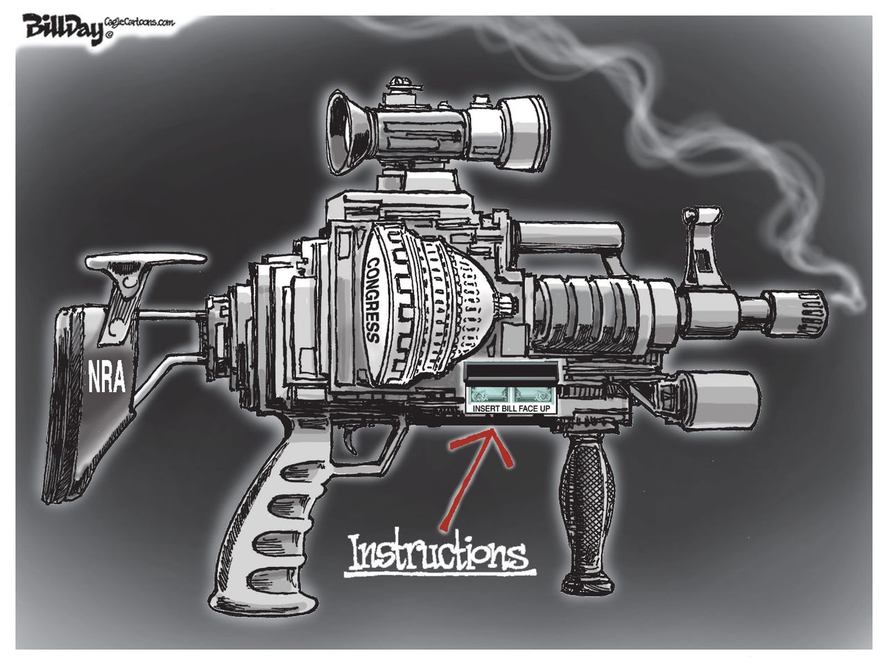 Political cartoon U.S. NRA Congress