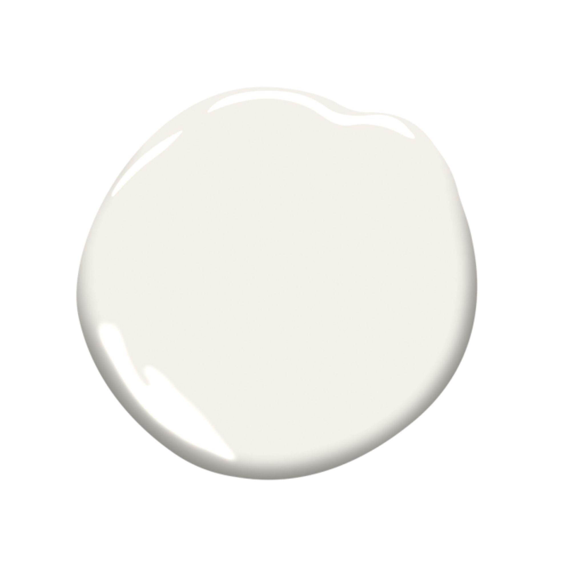 Soft white paint dollop