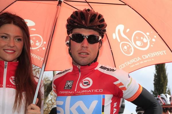 Mark Cavendish before stage 3 of Tirreno-Adriatico