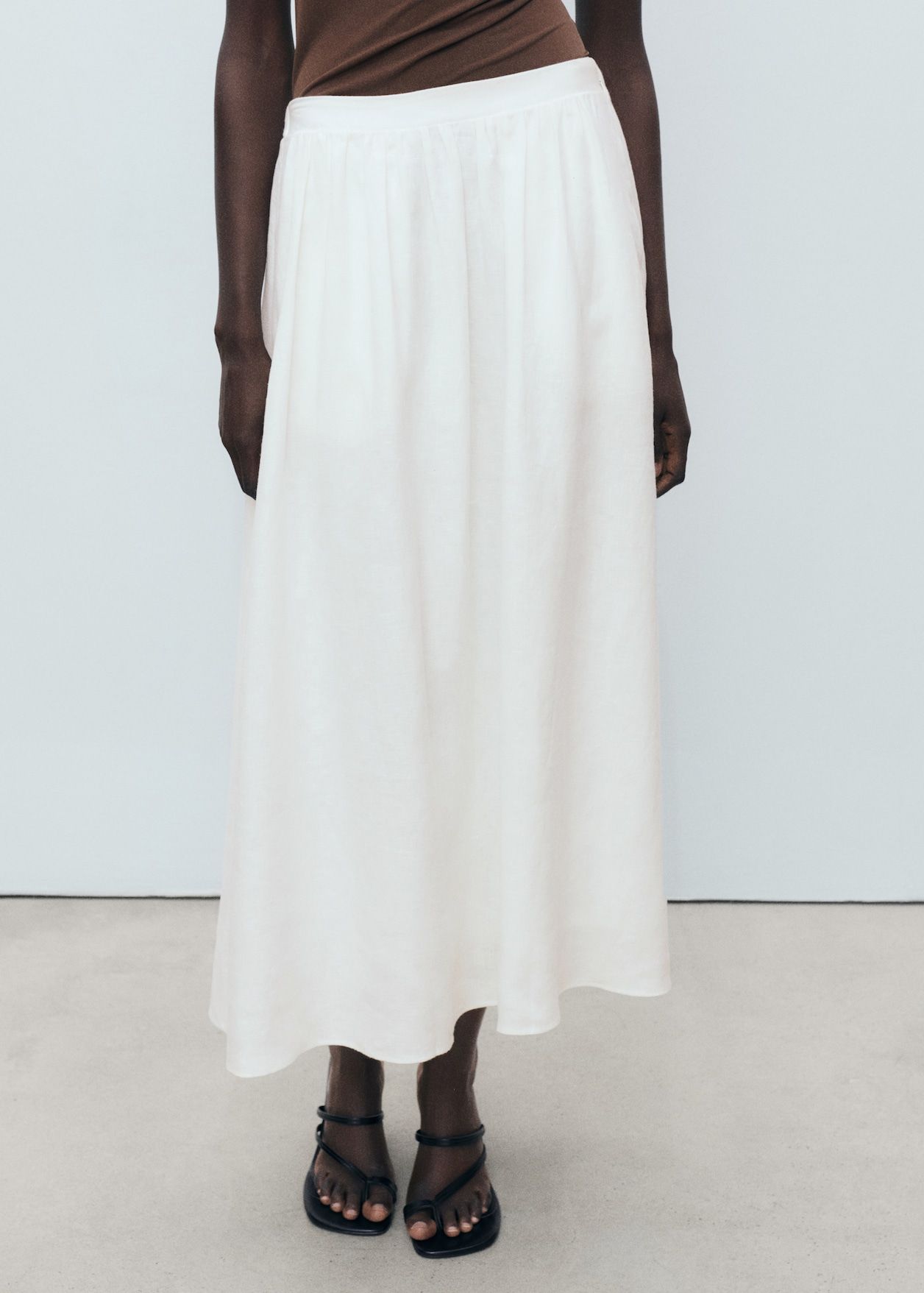 MANGO, Flared Linen Skirt - Women | Mango Usa