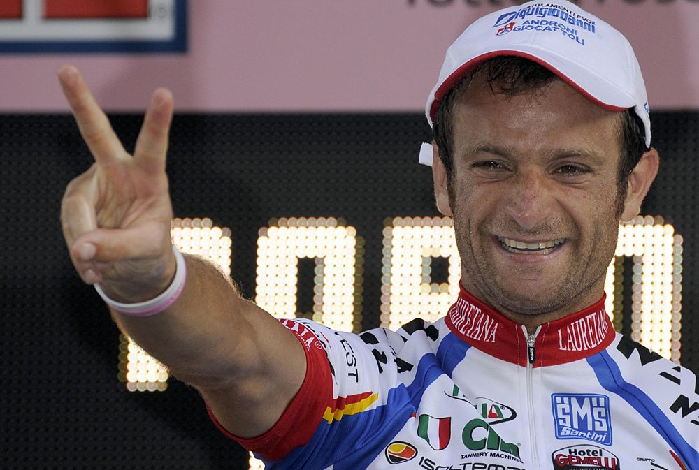 Michele Scarponi won again on stage 18 in the 2009 Giro