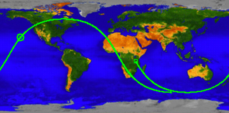 This UARS ground track shows where NASA&#039;s dead satellite likely fell.