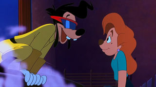 Max lip synching "Stand Out" in A Goofy Movie.
