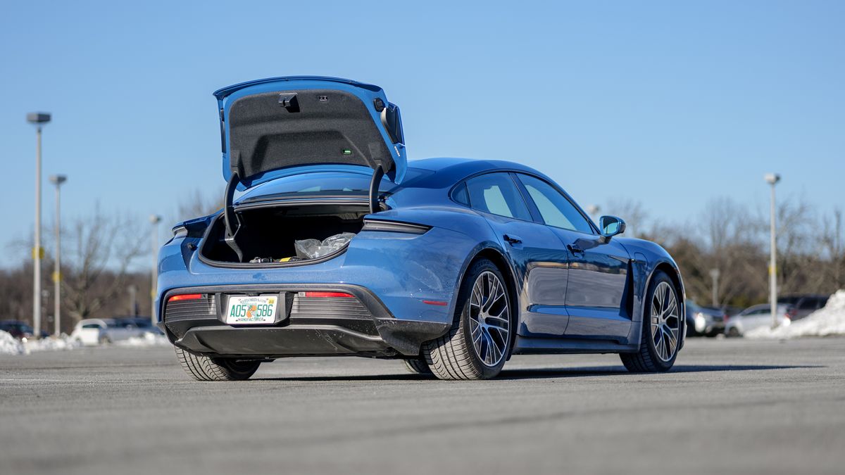 2025 Porsche Taycan test drive.