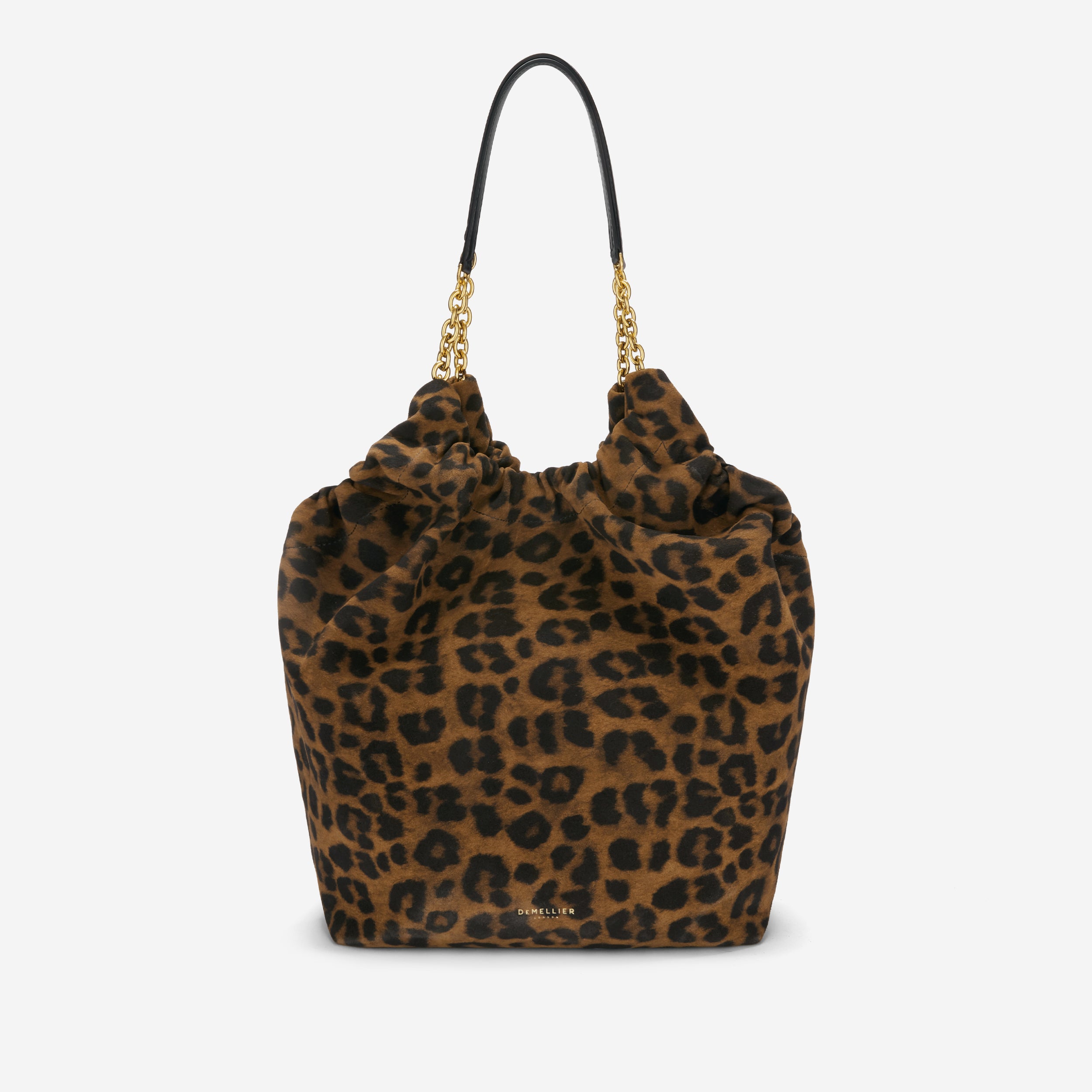 The Miami | Leopard Effect Suede &amp;amp; Black Smooth | Demellier
