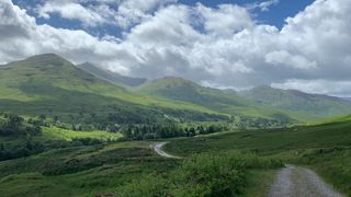 The West Highland Way between Crianlarich and Tyndrum