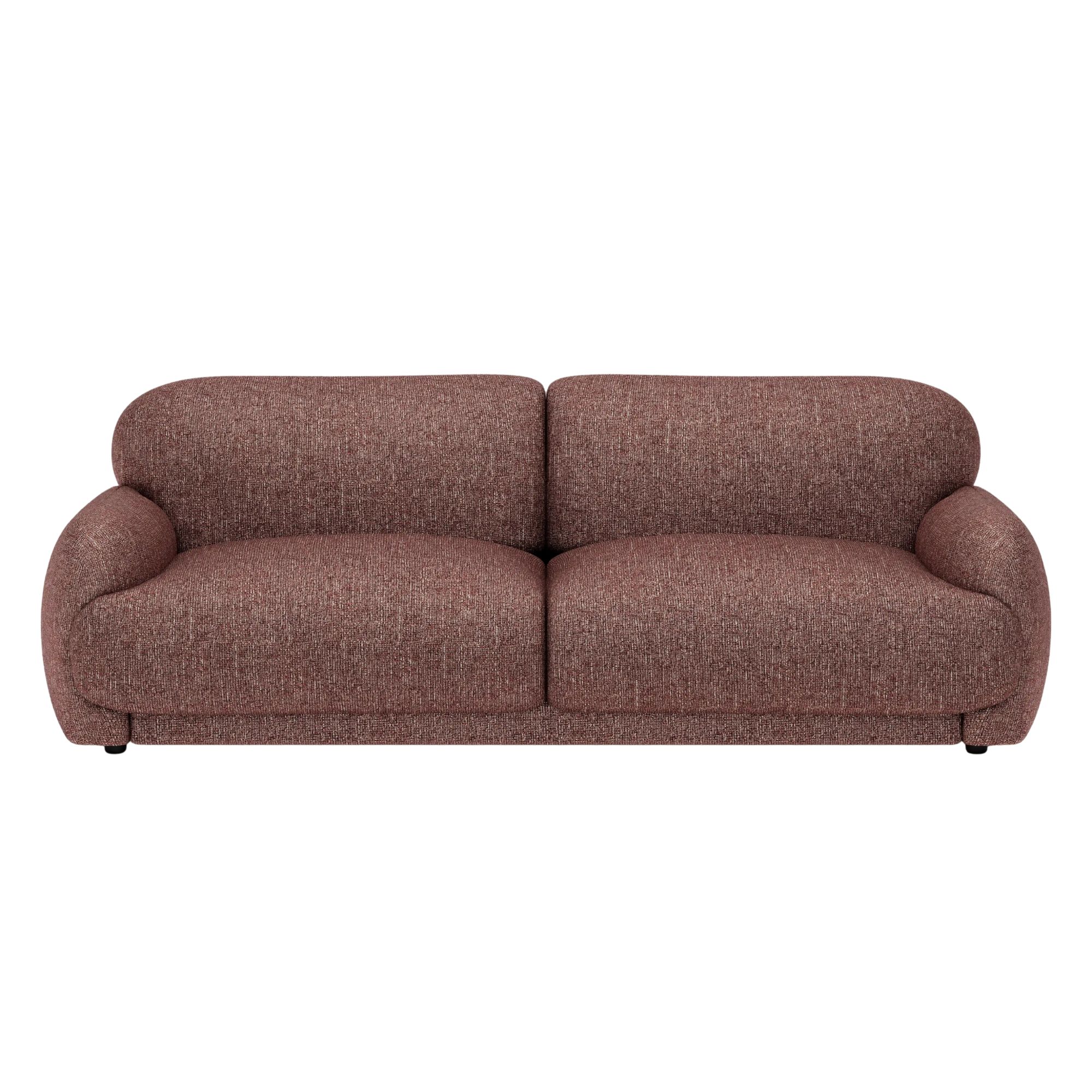 Cult Furniture, Cloud 3 Seater Sofa in Speckled Berry Red Boucl&amp;eacute;