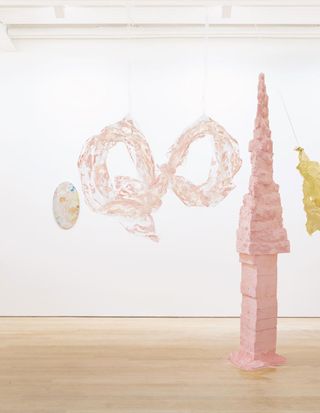 All images, installation view Fruitmarket, ' Karla Black / sculptures (2001–2021) details for a retrospective'.