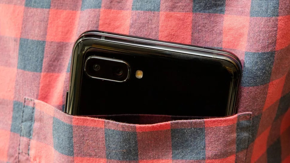 Samsung Galaxy Z Flip 5G folded in a pocket