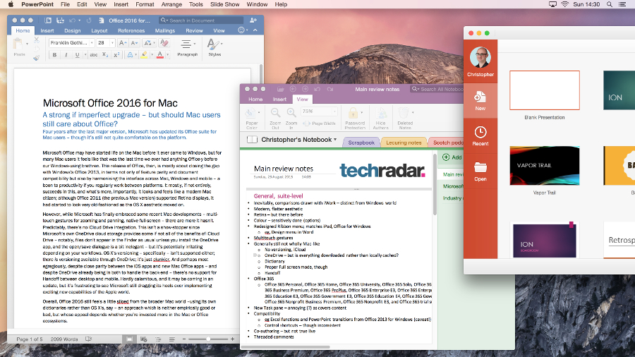 is there a difference between office for window and office for mac