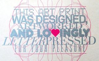 Graham Jones' beautiful letterpress printing