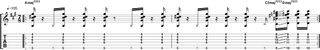 Odd time chord stabs