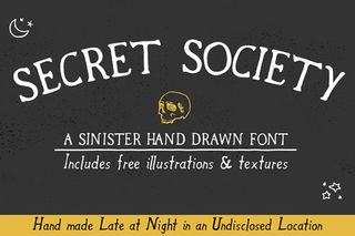 Free Halloween font: Secret Society