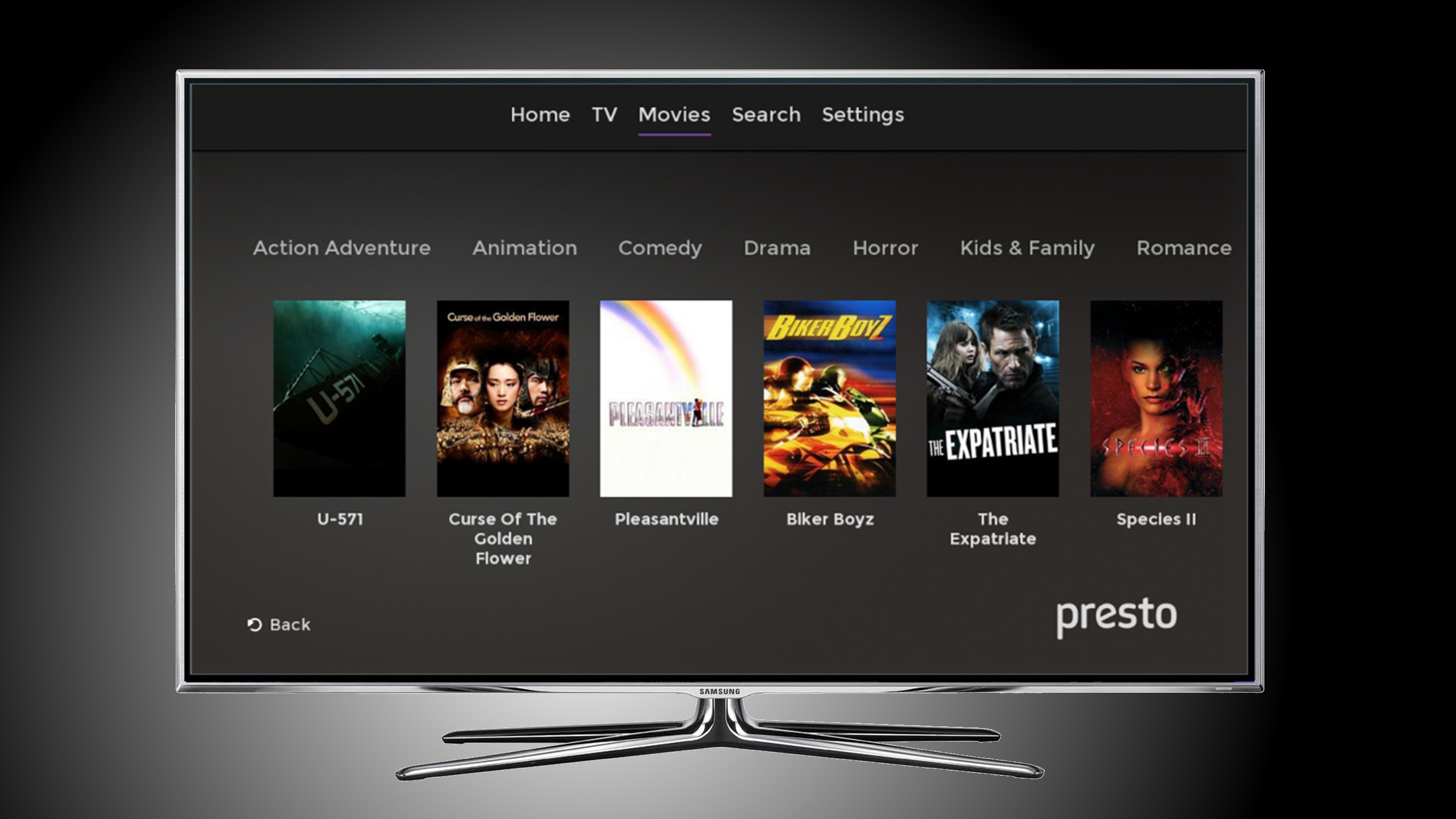 Samsung TV Presto app