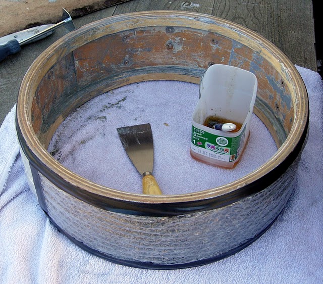 Removing the internal paint