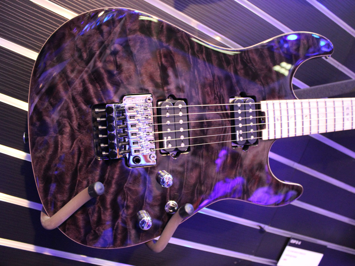 ESP E-II ST-2 QM Maple Thru Black