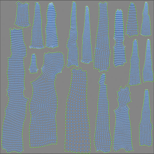 Vertical UVW mapping ties in with the displacement mapping