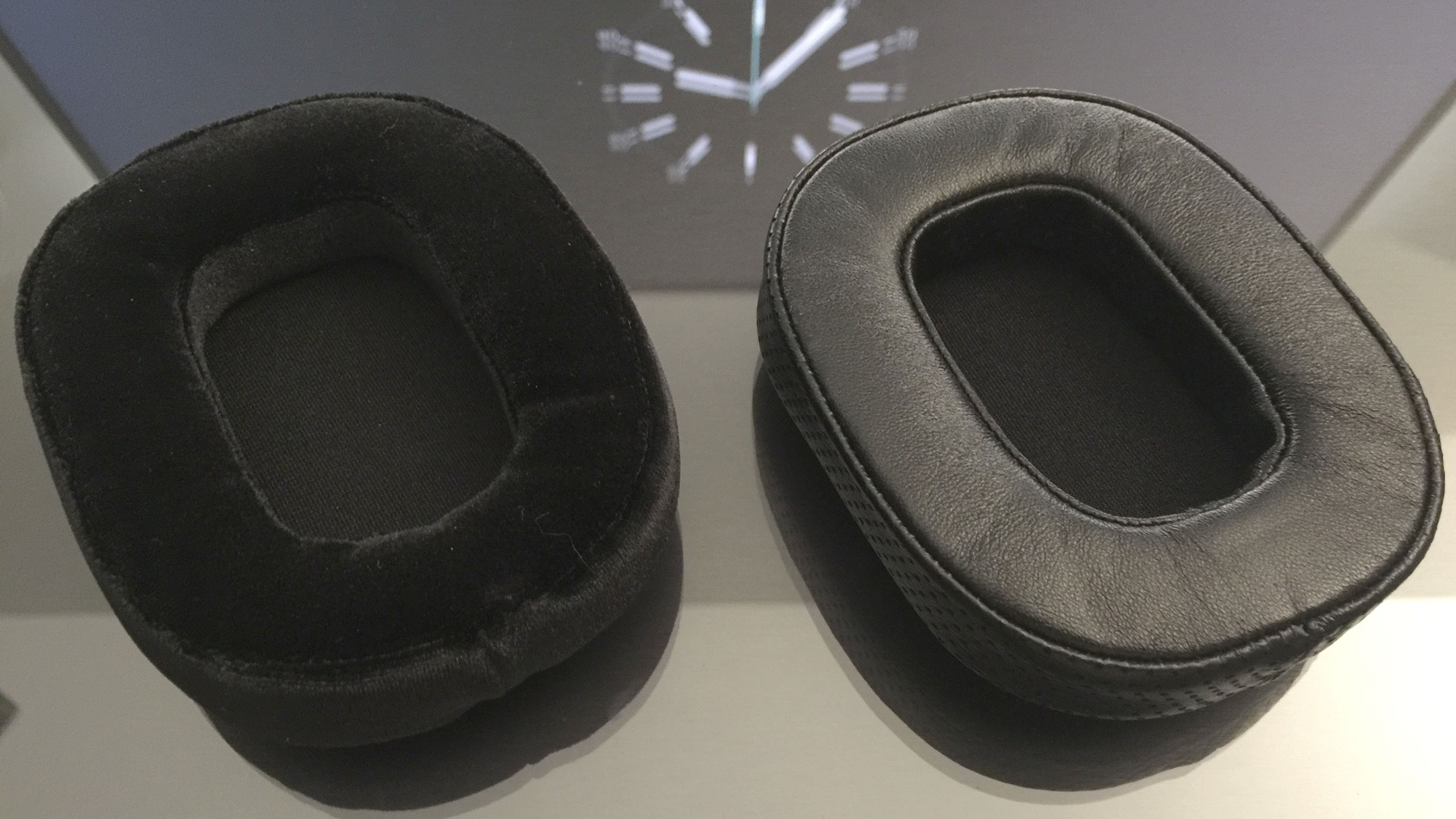 Right: lambskin; Left: velour