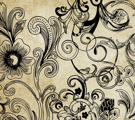 Illustrator brushes: Floral vector and brush pack