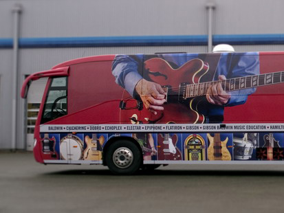 The music industry comes to you via the Gibson Tour Bus