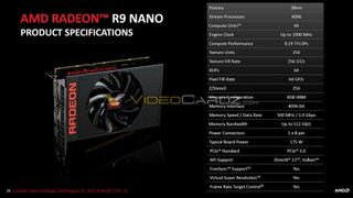 AMD Radeon R9 Nano Final Specifications 900x507