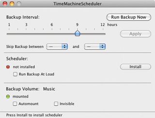 backup scheduler for time machine