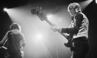 Led Zeppelin's secret weapon, John Paul Jones, onstage in the '70s