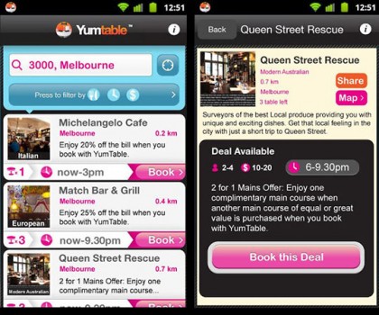 YumTable app screenshot