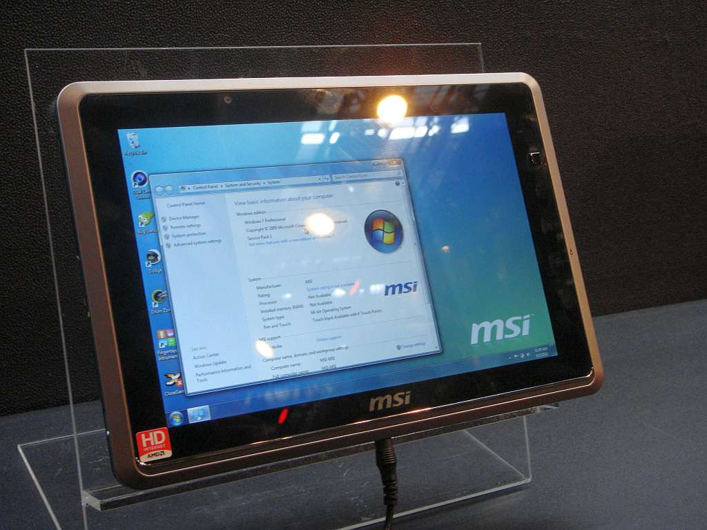 MSI&#039;s AMD-powered WindPad