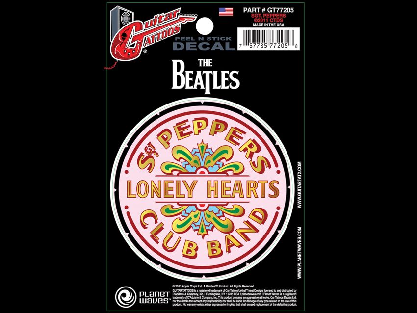 "A replica of the infamous Sgt Pepper's drumhead, this tattoo will make any Beatles fan feel nostalgic."