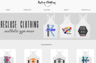 Recluse gym clothing website