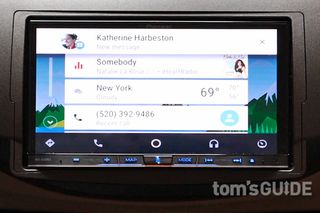Android Auto's home screen. Credit: Jeremy Lips/Tom's Guide