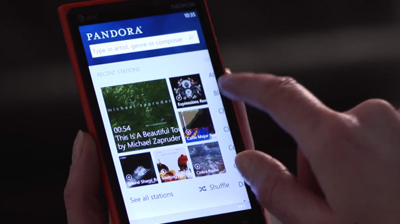 Pandora Windows Phone 8