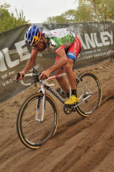 USGP series leader Tim Johnson en route to third place.