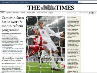 The Times - now behind a paywall