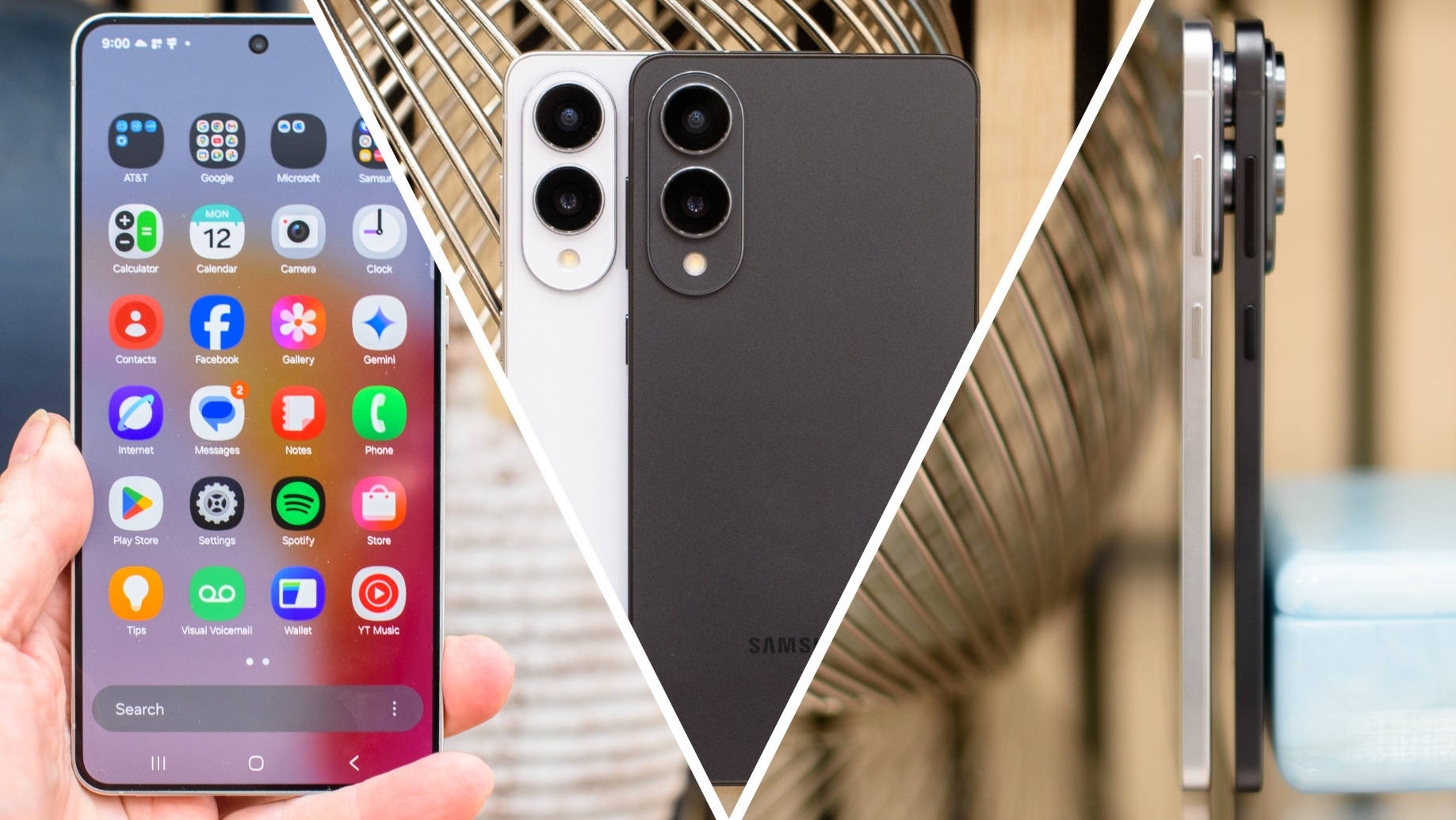 Collage of Samsung Galaxy S25 Edge images