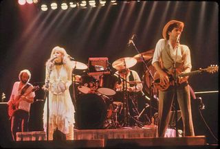 Fleetwood Mac onstage on the Mirage tour