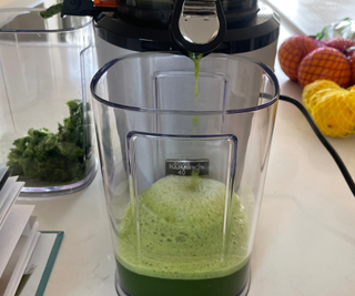 Kuvings Auto10 Hands-Free Juicer in the test kitchen