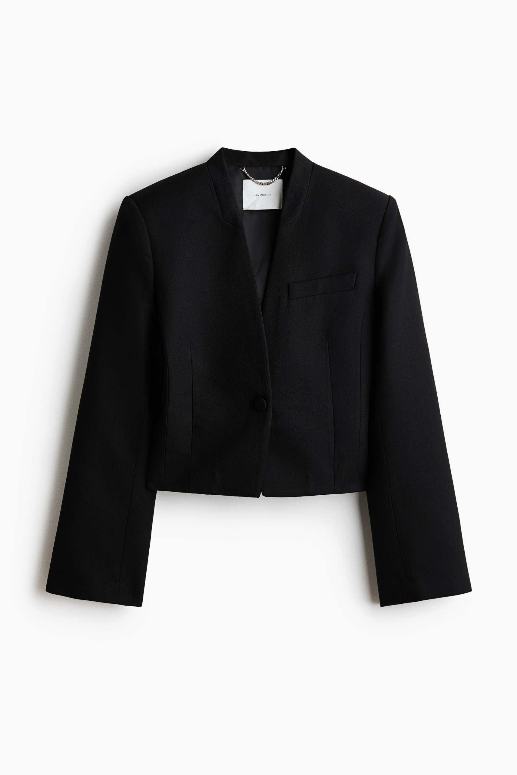 Cropped Belt-Detail Blazer