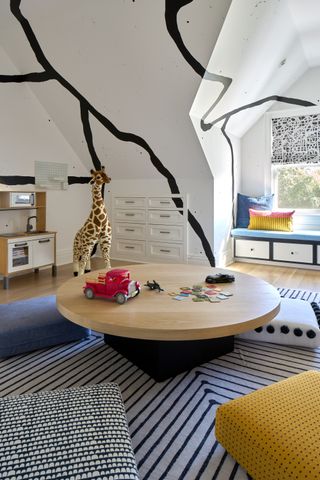 A child's bedroom with an array of texture