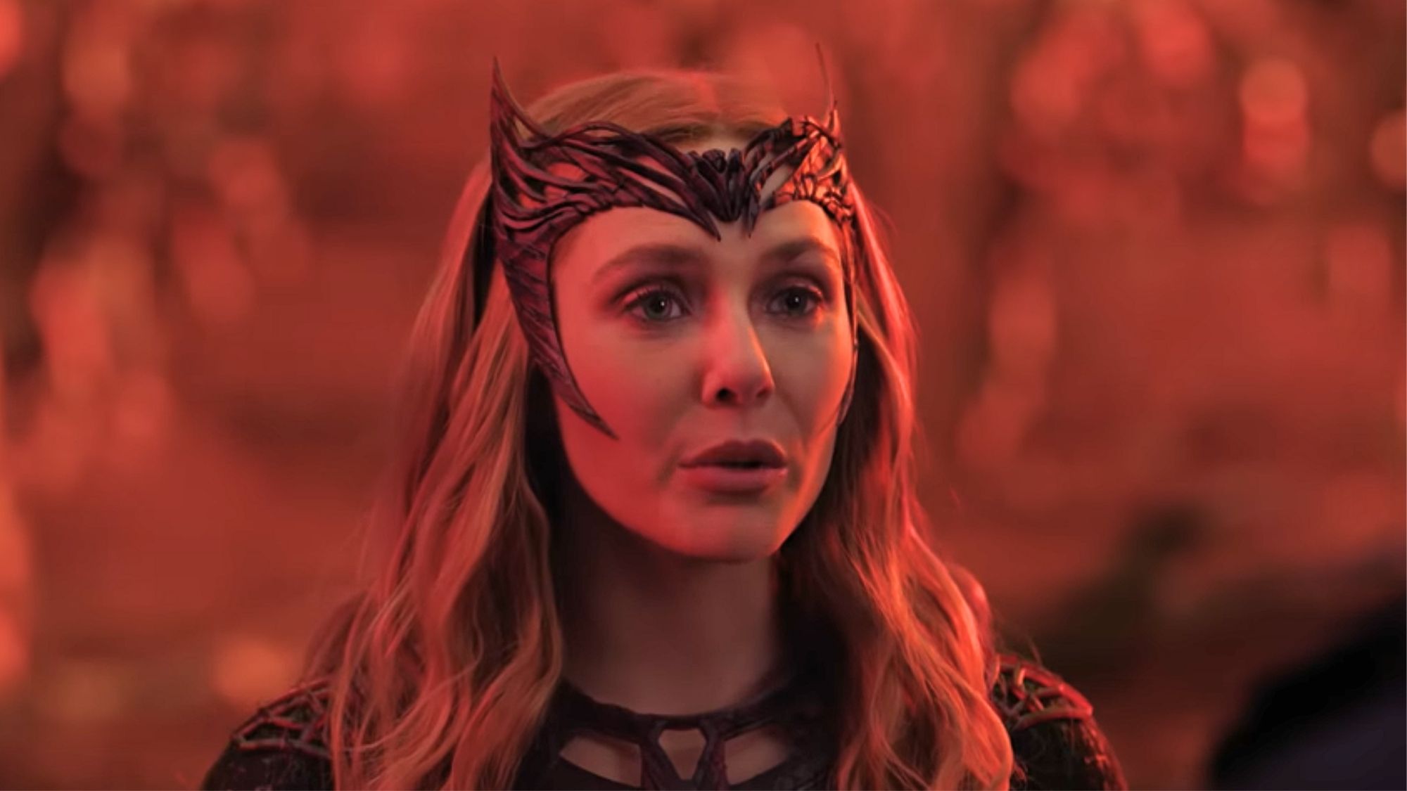 Elizabeth Olsen as Wanda in Doctor Strange in the Multiverse of Madness.