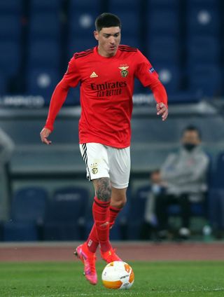 Benfica’s Darwin Nunez with the ball