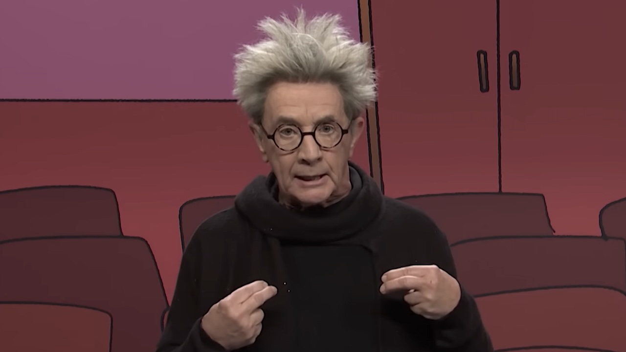 Martin Short as director of Peanuts Christmas musical in Saturday Night Live Season 50