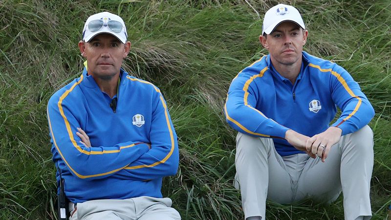 Harrington and McIlroy pictured at the 2020 Ryder Cup