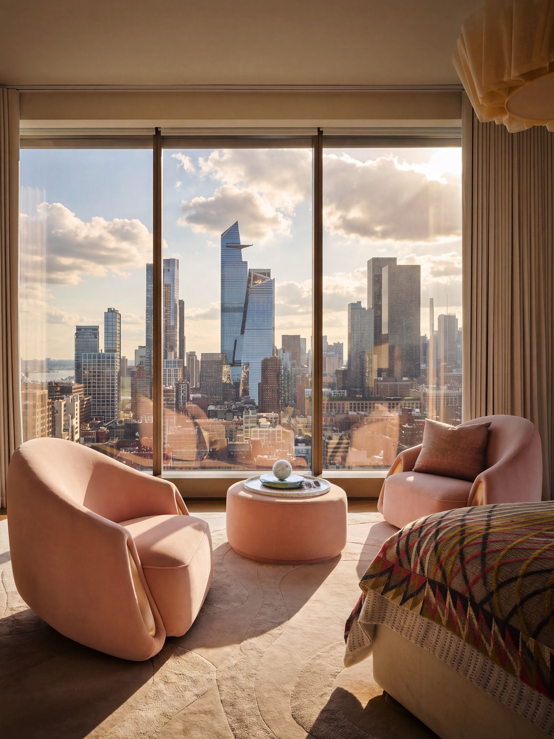 Interior of ambassador Randi Charno Levine apartment in Manhattan, designed by Kelly Behun