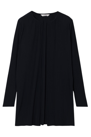 Belted Plissé-Crepe Cardigan