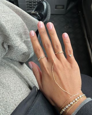 baby pink nails, pink nail polish, baby pink nail polish